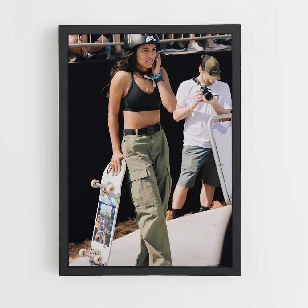 Poster Rayssa leal – affiche Skateboard (vue 2)